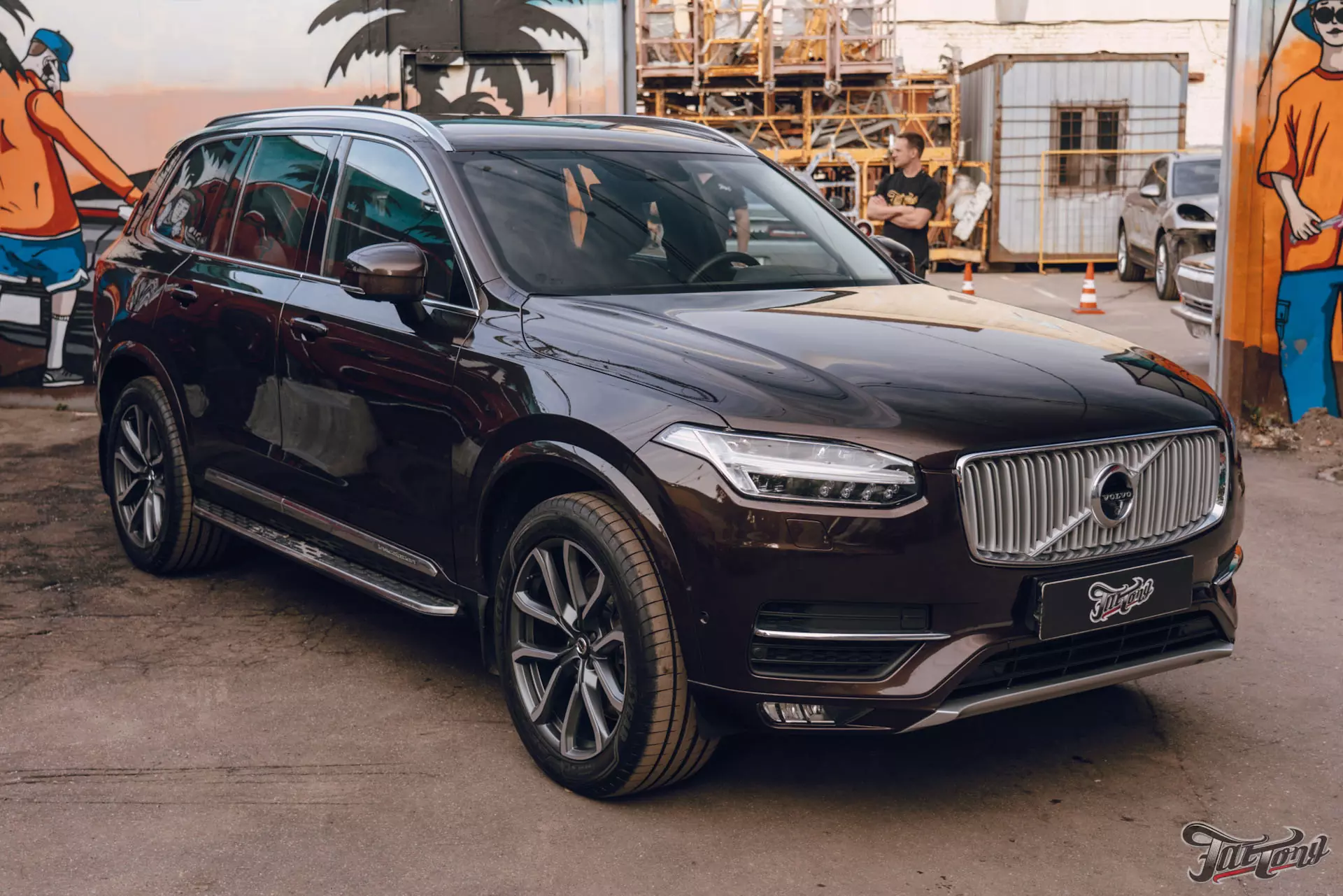 Окрас дверей на Volvo XC90